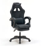Zita Plus A9937 Scaun Gaming Din piele ecologică cu Suport pentru picioare Neagră (01.0412)