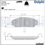 DELPHI set placute frana, frana disc DELPHI LP3849 (LP3849)
