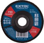 Extol lamellás csiszoló acél, Alu, műa. és fa munkadarabok csiszolására, 115×22mm; P40, kúpos, max. : 13.200 ford. /perc, EN13743 (8803462) - sipibolt