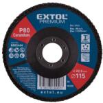 Extol lamellás csiszoló acél, Alu, műa. és fa munkadarabok csiszolására, 115×22mm; P120, kúpos, max. : 13.200 ford. /perc, EN13743 (8803466) - sipibolt