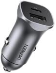 UGREEN Incarcator Auto UGREEN CD130, 24W, 3A, 1 x USB-A - 1 x USB-C, Gri