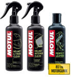 Motul Ruházat ápoló Csomag (sisak Tisztító + Sisak Fertőtlenítő + Bőrápoló)