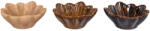 House Nordic Tál, kerámia, bézs/barna/sötétbarna, ø8, 5x3, 5 cm, 3 db (4441704)