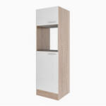 Leziter Yorki 60-as kamra szekrény sonoma tölgy korpusz selyemfényű fehér fronttal (YK60STSF) - geminiduo