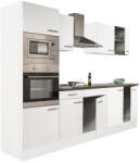 Leziter Yorki 270 konyhabútor fehér korpusszal, selyemfényű fehér fronttal (L270FHFH) - geminiduo