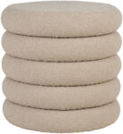 House Nordic Brooklyn puff tárolóval, bouclé, bézs, 44x44 cm (1501223) - geminiduo