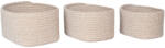 House Nordic Cadima kosarak, pamut, bézs, 3 db (4401545) - homelux