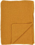 House Nordic Santos takaró, újrahasznosított pamut, okker 130x170 cm (3960919) - homelux