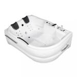 Wellis Dublo E-Max aszimmetrikus hidromasszázs kád, 180x130 cm-es méretben csapteleppel (WK00005-7) - homelux