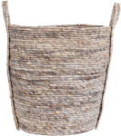 House Nordic Udine Kosár, kukoricalevél, szürke, ø41x49 cm (4401190) - homelux