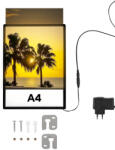 Leziter Plakátkeret led világítással 210x297 mm A4 (UTLB-A4) - homelux