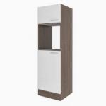 Leziter Yorki 60-as kamra szekrény yorki tölgy korpusz selyemfényű fehér fronttal (YK60YSF) - homelux