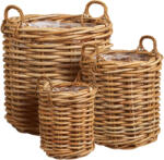 House Nordic Burton kosarak, kubu rattan, natúr 3db (4401061) - homelux