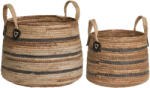 House Nordic Erba kosarak, banánlevél, natúr, 2db (4401562) - homelux