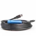 PROCONNECT Kábel USB 3.2 Gen1 A - A Aktív, M/F, 10m, fekete (PC-RP-0302R-10M) (PC-RP-0302R-10M)