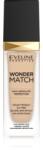 Eveline Cosmetics Wonder Match дълготраен течен фон дьо тен с хиалуронова киселина цвят 10 Light Vanilla 30ml