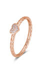 Rosato Romantikusbronz gyűrű cirkónium kövekkel Allegra RZA018 56 mm