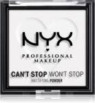 NYX Professional Makeup Can't Stop Won't Stop Mattifying Powder mattító púder árnyalat 11 Bright Translucent 6 g