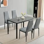 Avenberg Austin Étkezőgarnitúra 1+4, szürke, NB07037