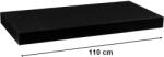 STILISTA Raft de perete STILISTA VOLATO - negru mat 110 cm (40070207) Raft
