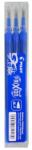 Pilot Rezerva roller Pilot Frixion Ball/Clicker, 0.7 mm, albastru, 3 bucati/set (PBLS-FR7L-S3)