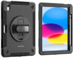 4smarts Rugged Apple iPad 10.9 2022 / iPad 11 2025 közepesen ütésálló tok kitámasztóval. fekete