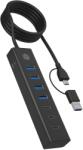RaidSonic IB-HUB1737-C3 s 7 USB porty (IB-HUB1737-C3)