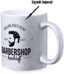 Makito Prémium logózott, fényképes gritteres bögre, egyedi grafikával 350 ml ezüst (21091)