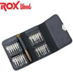 ROX Wood Комплект фина отвертка с битове в калъф - 25 части / rox 153rox0069 / (rox 153rox0069)