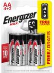 Energizer Max AA alkáli elem (6db) (AA B4+2)