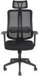 Iris Felix fekete, ergonómikus, szövet-hálós irodai forgószék fejtámasszal (FELIX) - officedepot