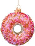 LAALU karácsonyi dísz: Donut 11 cm, rózsaszín (LAU-0292)