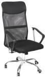 Iris AURORA BLACK fekete, szövet-hálós, magas háttámlás irodai forgószék (AURORA) - officedepot