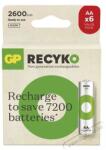 GP Batteries GP ReCyko NiMH Akkumulátor HR6 (AA) 2600mAh 6db