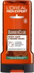L'Oréal Men Expert Barber Club 5 az 1-ben hidratáló tusfürdő, férfiaknak, testre, hajra és szakállra, cédrusfa illóolajjal, 300 ml