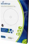 MediaRange Lemezcímkék 100db Cd/dvd/blu-ray Matt Ff matt Mediarange (MRINK130)