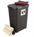 Curver Szennyestartó kosár, Size 60L, barna, műanyag (17191350)