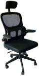 Iris Arcadia fekete, ergonómikus, szövet-hálós irodai forgószék fej és háttámasszal ARCADIA (ARCADIA)