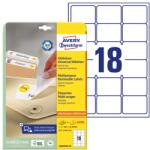 AVERY Etichetă AVERY L6025REV-25 63, 5x46, 6mm universal retractabil alb 540 etichete/cutie 30 foi/cutie (L6025REV-25)