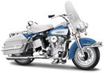 Maisto - HD - Motocicletă - 1966 FLH Electra Glide, albastru-alb, seria 44, cutie blister, 1: 18 (OLP101231360-23104)