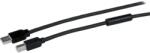 StarTech StarTech. com USB Kábel - 15.24 m, Fekete