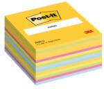 Post-it Blocnotes autoadeziv, 76x76 mm, 450 de coli, 3M POSTIT, mix de culori, 450 de coli
