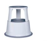 WEDO Gurulós acél zsámoly, világosszürke