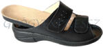  SALUS KOMFORT Fekete Női papucs bütykös lábra