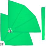 Stilista Árnyékoló paraván erkélyre 2 részes 140 x 140 zöld (30050348)