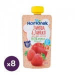 Hamánek tasakos gyümölcspüré alma-eperrel, 6 hó+ (8x100 g)