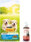 Friskies PURINA Friskies Junior 8kg + Lab-V 100% lazacolaj kutyáknak és macskáknak minden korosztály számára 1000ml hidegen sajtolva