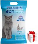 Premium Cat Prémium Cat Clumping Bentonite Alom - Természetes macskáknak 5L + Ingyenes Meglepetés Macskának