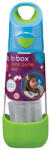 b.box szívószálas tritán kulacs 600 ml (kék-zöld)