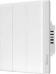 Sonoff Intrerupator smart Sonoff TX T5 3C, 3 canale, Control vocal si aplicatie, LED, Bluetooth 4.2, WiFi, Alb (063732)